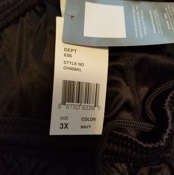 Men's Navy Blue Wicking Pants - Picture 6 of 8